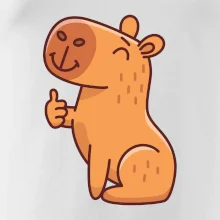 Kapybara s palcom hore Kapybara s palcom hore