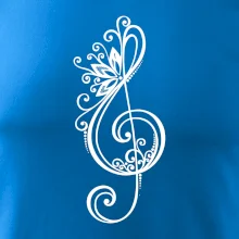 Husľový kľúč kvety Husľový kľúč kvety