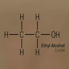 Molekulárna štruktúra Etanol