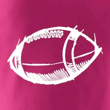 Americký futbal lopta skica