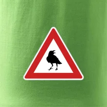 Dopravná značka - Pozor havran