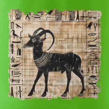 Egyptské hieroglyfy koza
