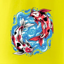 Yin & Yang Koi kapor - červený