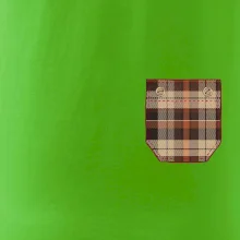 Flanelové triko hnědé