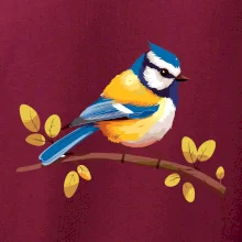 Sýkorka modrinka kreslená