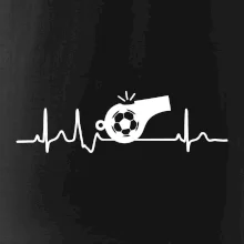 EKG futbal rozhodca a píšťalka