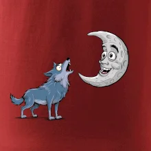 Parové tričko - Vlk a mesiac