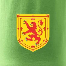 Škótsky lev na hrudi