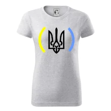 Ukrajina trojzubec s farbami