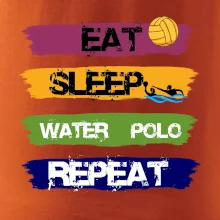 Eat sleep watter polo farebné