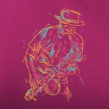 Jazz saxofón splash