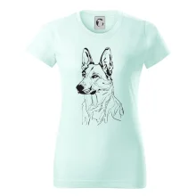 Nemecký ovčiak čierna kresba