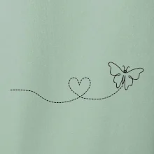 Dráha letu motýľa - srdce