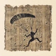 Egyptské hieroglyfy paraglide