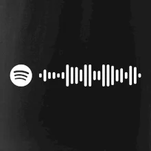 Spotify kód na prsníku