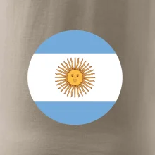 Argentína vlajka guľatá