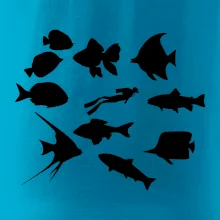 Potápač ryby štvorec