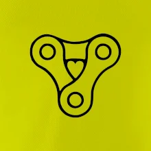 Cyklo srdce reťaz trojuholník