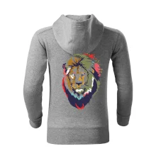 Hlava leva kreslená jednoduchá