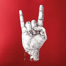 Rocková ruka kreslená Rocková ruka kreslená