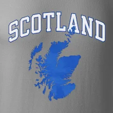 Scotland nápis s mapou