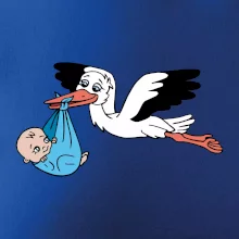 Bocian a bábätko - chlapec (Hana-creative)