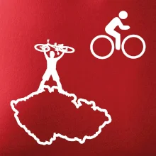 Mapa ČR + kolo na prsu Mapa ČR + kolo na prsu