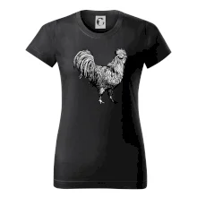 Kohút kreslený čiernobiely