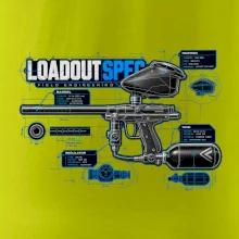 Technický výkres výstroja pre paintball