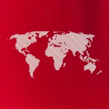 Mapa sveta odtlačok