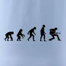 Evolúcia gitarista - kľačiaci Evolúcia gitarista - kľačiaci