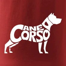 Cane corso nápis v tele