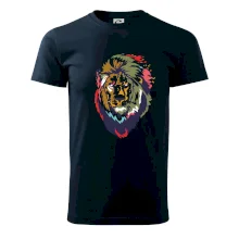 Hlava leva kreslená jednoduchá