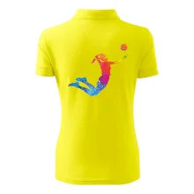 Volejbalistka splash s loptou