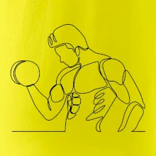 Fitness muž jedným ťahom