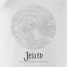 Ještěd - vrstevnice v kruhu