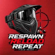 Paintballová maska – Respawn, Reload, Repeat