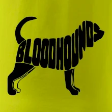 Bloodhound nápis v tele
