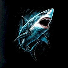 Obrázok žralok v akcii