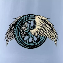 Moto koleso s krídlami