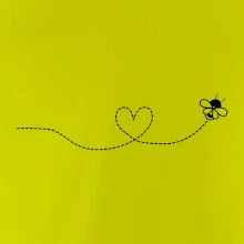 Dráha letu včely - srdce Dráha letu včely - srdce