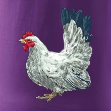 Sliepka kreslená biela Sliepka kreslená biela