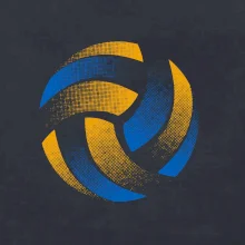 Volejbalová lopta raster farebný