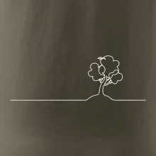 Strom s vtáčikom linka