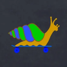 Šnek na skateboardu (Moňas)
