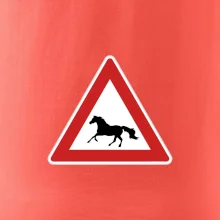 Dopravná značka - Pozor kôň bežiaci