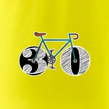 Narodeniny 30 rokov na bicykli