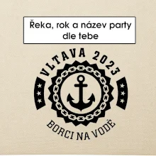 K vode - kotva (vlastný nápis)