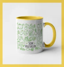 Som vegetarián - zelenina vo štvorci