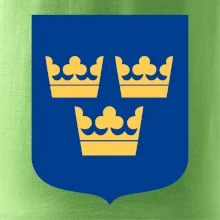 Švédsky znak tri korunky na prsník